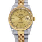 ロレックス デイトジャスト Y番 SS/K18YG 16233 ROLEX 腕時計 シャンパン文字盤 【安心保証】
