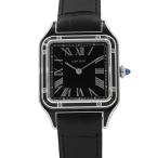 カルティエ サントス デュモン LM WSSA0046 Cartier 腕時計 黒文字盤 手巻き 【安心保証】