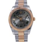 ロレックス デイトジャスト41 SS/K18PG ランダムシリアル 126331 ROLEX 腕時計 スレート文字盤 【安心保証】