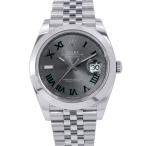 ロレックス デイトジャスト41 ランダムシリアル ルーレット 126300 ROLEX 腕時計 スレート文字盤 【安心保証】