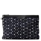  Jimmy Choo клатч te rec star заклепки ручная сумочка Denim замша JIMMY CHOO чёрный [ безопасность гарантия ]