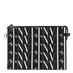  Valentino *galava-ni клатч VLTN Logo время z кожа WY2P0P09GTC VALENTINO чёрный [ безопасность гарантия ]