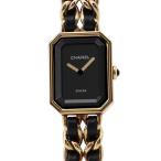 シャネル プルミエール オリジナルエディション M H6951 CHANEL 腕時計 黒文字盤 クォーツ 【安心保証】