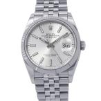 ロレックス デイトジャスト36 SS/K18WG ランダムシリアル ルーレット 126234 ROLEX 腕時計 シルバー文字盤 【安心保証】