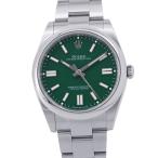ロレックス オイスターパーペチュアル41 ランダムシリアル ルーレット 124300 ROLEX 腕時計 グリーン文字盤 【安心保証】