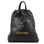  Chanel рюкзак Chanel 22 маленький автомобиль i колено машина fs gold AS3859 CHANEL рюкзак сумка чёрный [ безопасность гарантия ]