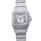 カルティエ サントスガルベ SM W20056D6 Cartier 腕時計 ウォッチ アイボリー文字盤 クォーツ 【安心保証】
