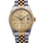 ロレックス デイトジャスト 9番 SS/K18YG イエローゴールド 16013 ROLEX 腕時計 シャンパン文字盤 【安心保証】