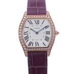 カルティエ トーチュ MM SS/K18PG ピンクーゴールド ダイヤベゼル WA501008 Cartier 腕時計 シルバー文字盤 【安心保証】