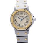 カルティエ サントスオクタゴン SM W2001683 Cartier 腕時計 アイボリー文字盤 クォーツ 【安心保証】