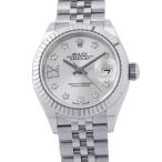 ロレックス レディ デイトジャスト SS/K18WG 247917G ROLEX 腕時計 シルバー文字盤 9Pスターダイヤ IXダイヤ 【安心保証】
