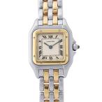 カルティエ パンテール 2ロウ SM 84083242 Cartier 腕時計 アイボリー文字盤 クォーツ ヴィンテージ 【安心保証】