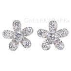 ヴァンクリーフ&amp;アーペル ピアス ソクラテス 1フラワー ダイヤモンド 0.59ct K18WGホワイトゴールド Van Cleef&amp;Arpels ヴァンクリ ジュエリー