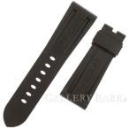 パネライ 替えベルト ラバー ブラック 純正 ルミノール/ラジオミール 47mm用 PANERAI 腕時計用バンド 尾錠用 メンズ ロゴタイプ