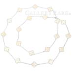ヴァンクリーフ&amp;アーペル ネックレス ヴィンテージアルハンブラ K18WG マザーオブパール Van Cleef&amp;Arpels