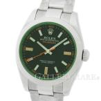 ロレックス ミルガウス グリーンガラス ルーレット ランダムシリアル 116400GV ROLEX 腕時計