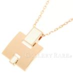 エルメス ネックレス アイリーン Eileen ホワイト×ピンクゴールド金具 Hモチーフ HERMES ペンダント アクセサリー