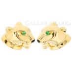 カルティエ ピアス パンテール ドゥ カルティエ B8043900 Cartier グリーンガーネット オニキス K18YGイエローゴールド トラ ジュエリー