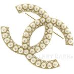 シャネル ブローチ ココマーク フェイクパール A17A CHANEL アクセサリー ピンブローチ