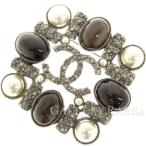 シャネル ブローチ ココマーク ラインストーン CHANEL アクセサリー ピンブローチ ネックレストップ