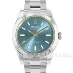 ロレックス ミルガウス グリーンガラス Zブルー文字盤 ランダムシリアル ルーレット 116400G ...