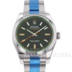 ロレックス ミルガウス グリーンガラス ルーレット ランダムシリアル 116400GV ROLEX  ...