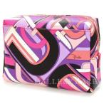 エミリオプッチ ポーチ コスメポーチ 46SF10 EMILIO PUCCI プッチ柄 小物入れ 化粧ポーチ ピンク パープル