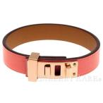 エルメス ブレスレット ミニドッグ シンプルトゥール Mini Dog Simple Tour ローズエテ×ピンクゴールド金具 ヴォースイフト C刻印 サイズT2