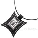 エルメス ネックレス トゥアレグ ブラック シルバー925 SV925 G刻印 HERMES アクセサリー チョーカー 黒 メンズ