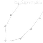 ダイヤモンド ネックレス ダイヤモンド0.6ct プラチナ850 Pt850 ジュエリー ダイアモンド 7石 ステーションネックレス