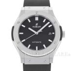 ウブロ クラシックフュージョン チタン ラバー 511.NX.1171.RX HUBLOT 腕時計 チタニウム ウォッチ 黒文字盤 Classic Fusion
