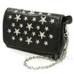ジミーチュウ チェーンショルダーポーチ スタースタッズ ブラック レザー JIMMY CHOO バッグ ポーチ ショルダーバッグ ポシェット