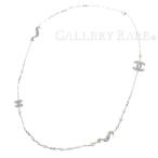 シャネル ネックレス ココマーク パール タツノオトシゴ ラインストーン B11C 2011年クルーズコレクション CHANEL アクセサリー CCマーク