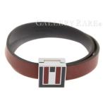 エルメス ブレスレット A to Z ルージュアッシュ×ブルーインディゴ×シルバー金具 スイフト サイズT3