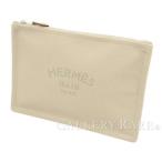 エルメス フラットポーチ トゥルース ヨッティングPM Trousse Flat Yachting グリスポンス キャンバス HERMES 小物入れ