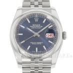 ロレックス デイトジャスト36 青文字盤 ランダムシリアル ルーレット 116200 ROLEX 腕 ...