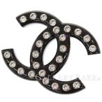 シャネル ブローチ ココマーク ブラック ラインストーン D19S CHANEL アクセサリー