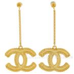 シャネル ピアス ココマーク A60085 F17V CHANEL アクセサリー マットゴールド スイングピアス  ぶらさがり