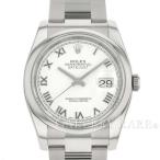 【サマーセール】 ロレックス デイトジャスト36 白文字盤 ローマン G番 116200 ROLEX ...