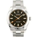 ロレックス ミルガウス ルーレット V番 116400 ROLEX 腕時計 黒文字盤 安心保証
