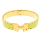 エルメス ブレスレット クリックH PM イエロー/ゴールド金具 HERMES アクセサリー バンクル  安心保証