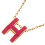 エルメス ネックレス ポップ アッシュ ピンク/ピンクゴールド金具 HERMES アクセサリー Pop H ポップH 安心保証