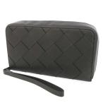 ボッテガヴェネタ クラッチバッグ イントレチャート BOTTEGA VENETA バッグ ブラック 黒 財布