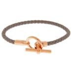 エルメス ブレスレット グレナン エトゥープ/ピンクゴールド金具 ヴォースイフト HERMES アクセサリー ブレス