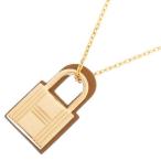 エルメス ネックレス オーケリー ペンダントPM ゴールド/ピンクゴールド金具 スイフト D刻印 HERMES アクセサリー