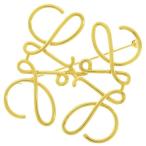 ロエベ ブローチ アナグラム 111.25.020 LOEWE アクセサリー ゴールド 安心保証