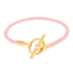 エルメス ブレスレット グレナン ブレス ピンク/ピンクゴールド金具 スイフト HERMES アクセサリー