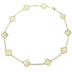 ヴァンクリーフ&amp;アーペル ネックレス ヴィンテージアルハンブラ クローバー K18YG Van Cleef &amp; Arpels 安心保証