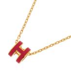 エルメス ネックレス ミニ・ポップアッシュ ピンク/ピンクゴールド金具 HERMES Pop H アクセサリー ポップH