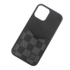  Louis Vuitton iPhone кейс Damier * graph . (передний) бампер iPhone 12 pro N60458 LOUIS VUITTON чёрный безопасность гарантия 